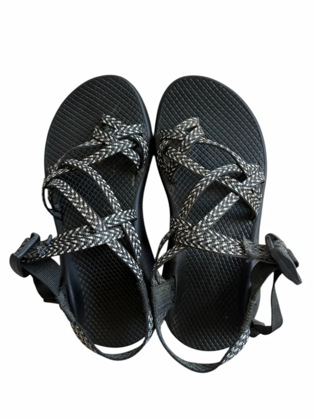 Chaco ZX/2 Classic Sandals Womens 6 Black White Adjustable Hiking Outdoor